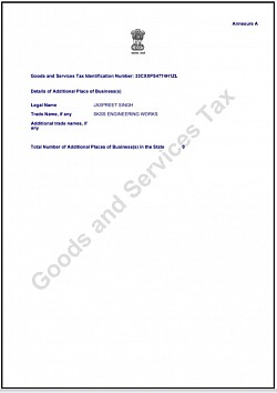 GST Certificate