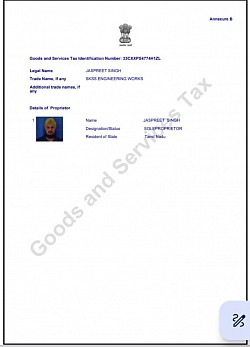 GST Certificate
